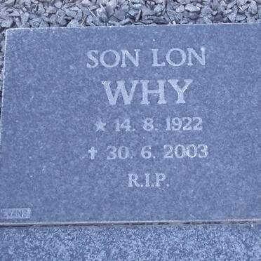 WHY Son Lon 1922-2003