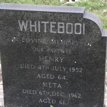 WHITEBOOI Henry -1952 &amp; Meta -1962