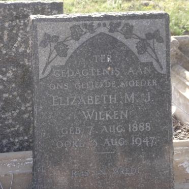 WILKEN Elizabeth M.J. 1888-1947