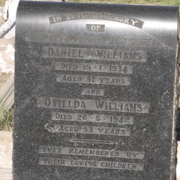 WILLIAMS Daniel -1934 &amp; Otillda -1942