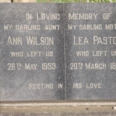 WILSON Ann -1953 :: PASTOR Lea -1962
