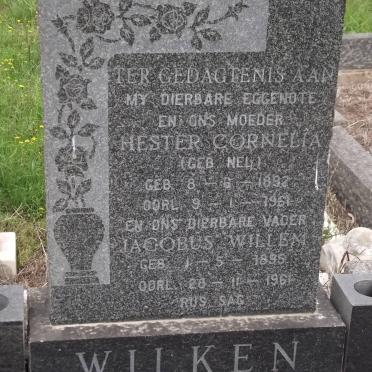 WILKEN Hester Cornelia NEL 1892-1961 &amp; Jacobus Willem 1895-196