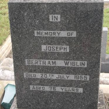 WIBLIN Joseph Bertram -1965