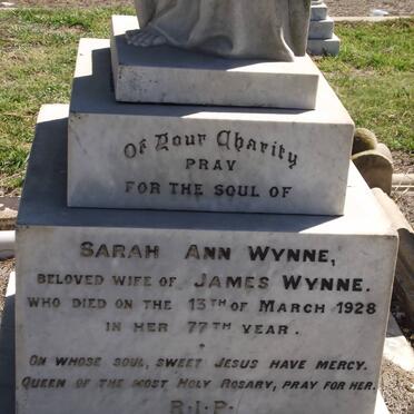 WYNNE Sarah Ann -1928