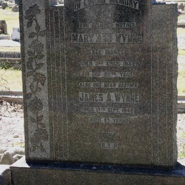 WYNNE Mary Ann MANCE -1952 &amp; James A. -1940