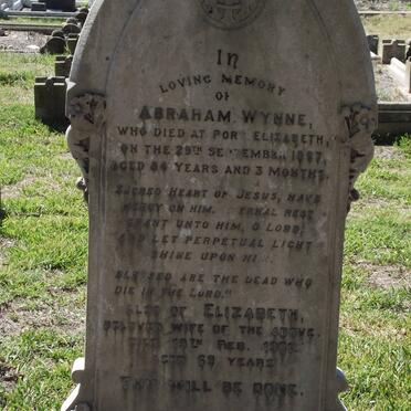 WYNNE Abraham -1897 &amp; Elizabeth -1901