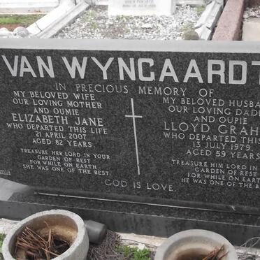 WYNGAARDT Elizabeth Jane, van -2007 &amp; Lloyd Graham -1979