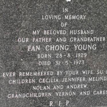 YOUNG Fan Chong 1929-1973