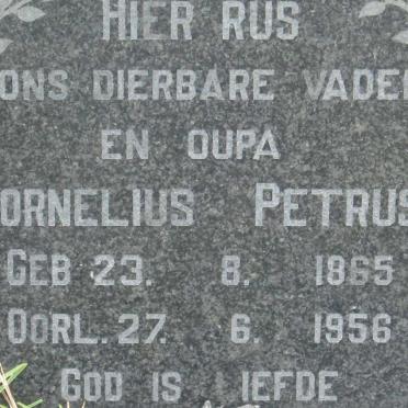 ? Cornelius Petrus 1865-1965