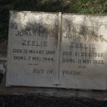 ZEELIE Johannes S. 1866-1944 &amp; Johanna C. 1867-1938