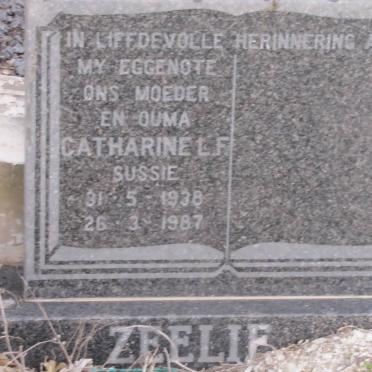 ZEELIE Catharine L.F. 1938-1987