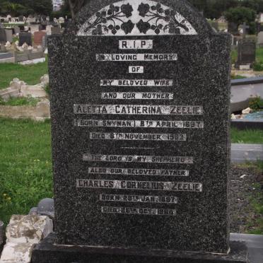 ZEELIE Aletta Catharina SNYMAN 1897-1963 &amp; Charles Cornelius 1897-1965