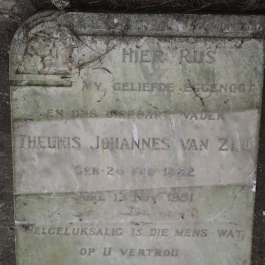 ZYL Theunis Johannes, van 1882-1951