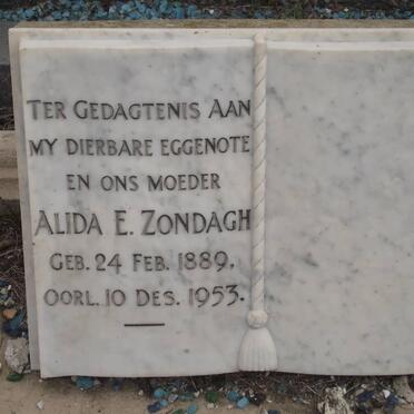 ZONDAGH Alida E. 1889-1953
