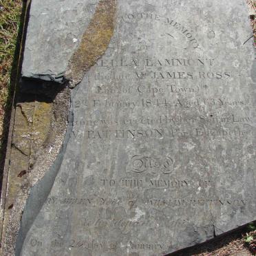 LAMMONT Isabella -1844 :: PATTISON Mary Helen nee ROSS -1850