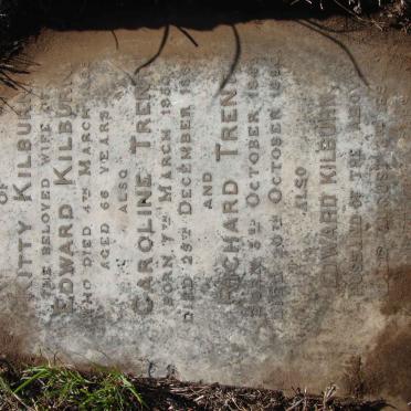KILBURN Edward -1894 &amp; Kitty 1885 :: TRENT Richard 1841-1890 &amp; Caroline 1850-1881