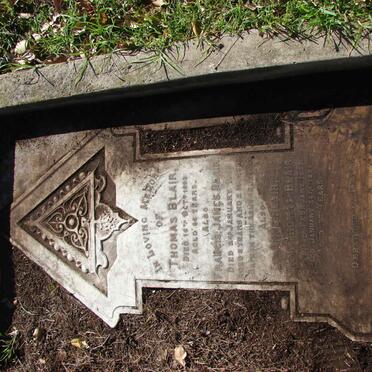 BLAIR Thomas -1893 &amp; Anne 1837-1894 :: BLAIR Francis James -1866