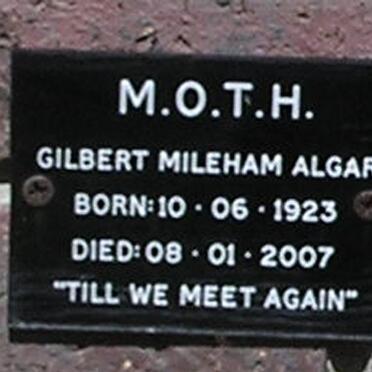 ALGAR Gilbert Mileham 1923-2007