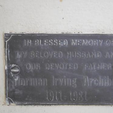 ARCHIBALD Norman Irving 1911-1981