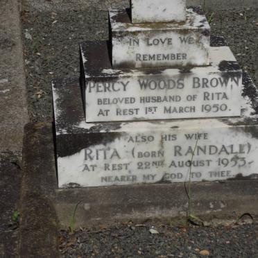 BROWN Percy Woods -1950 &amp; Rita RANDALL -1953