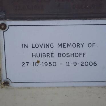 BOSHOFF Huibré 1950-2006