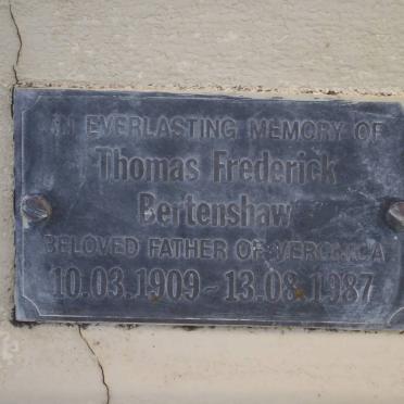 BERTENSHAW Thomas Frederick 1909-1987