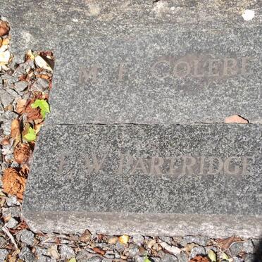 COLERE M.F. :: PARTRIDGE F.W.