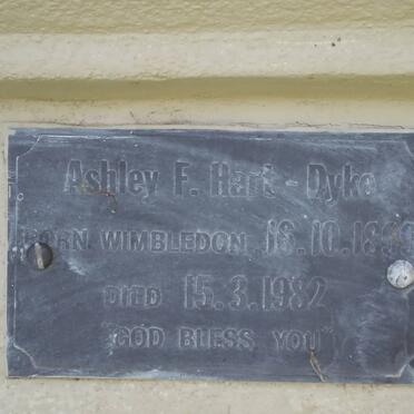 DYKE Ashley F., Hart 1899-1982