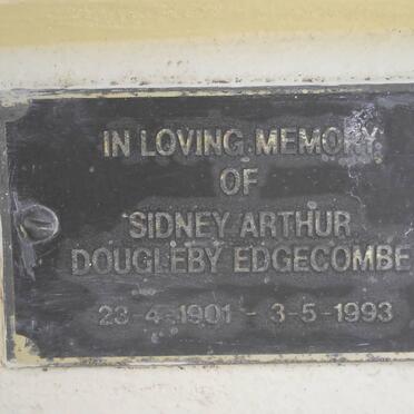 EDGECOMBE Sidney Arthur Dougleby 1901-1993