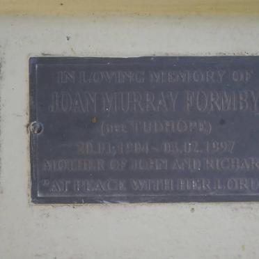 FORMBY Joan Murray nee TUDHOPE 1904-1997