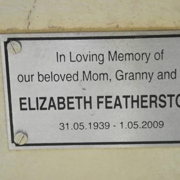 FEATHERSTONE Elizabeth 1939-2009