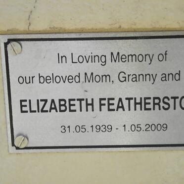 FEATHERSTONE Elizabeth 1939-2009