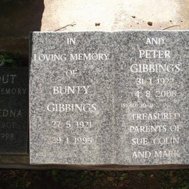 GIBBINGS Peter 1922-2006 &amp; Bunty 1921-1995