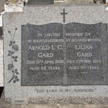 GARD Arnold L.C. -1958 &amp; Lilian -1970