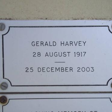 HARVEY Gerald 1917-2003