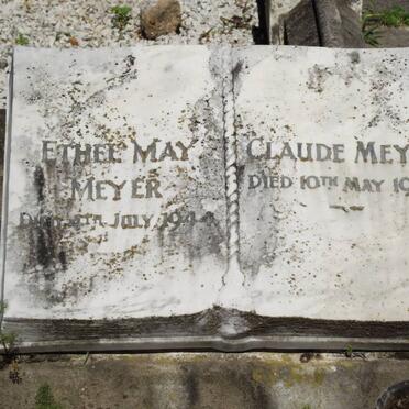 MEYER Claude -1938 &amp; Ethel May -1944