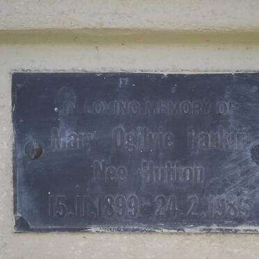 PARKIN Mary Ogilvie nee HUTTON 1899-1985