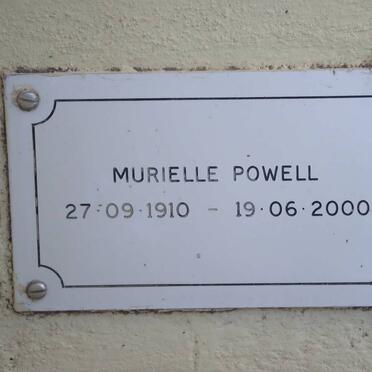 POWELL Murielle 1910-2000
