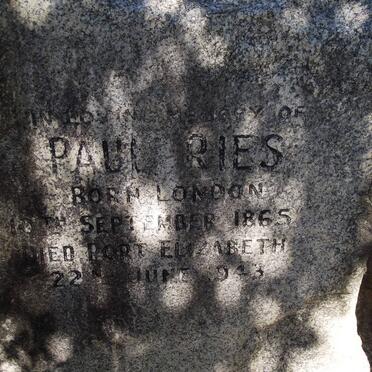 RIES Paul 1865-1943