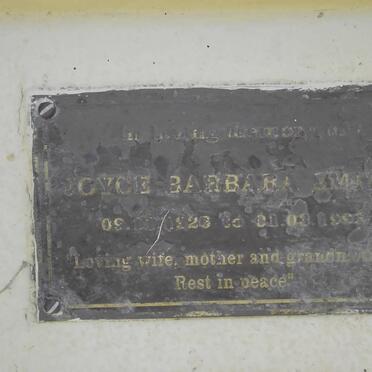 SMITH Joyce Barbara 1926-1993