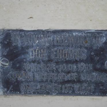 THOMAS Don 1920-1991