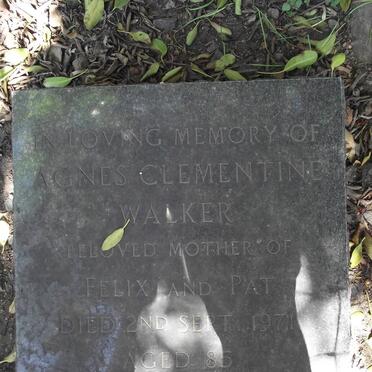 WALKER Agnes Clementine -1971