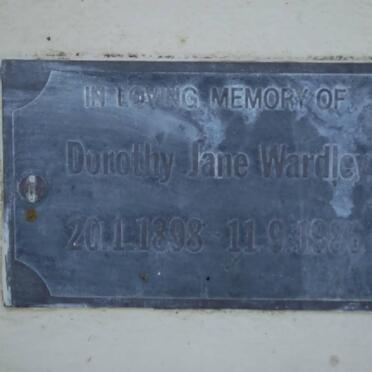 WARDLEY Dorothy Jane 1898-1986