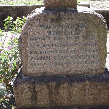 WOMERSLEY Pelham Keith 1899-1993 &amp; Mary Hamilton 1905-1972