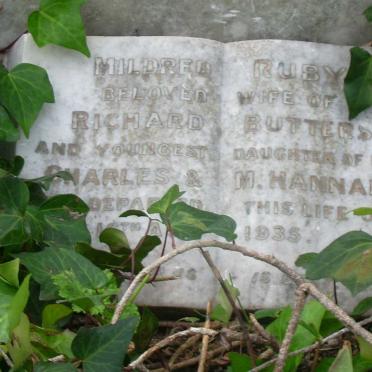 BUTTERS Mildred Ruby nee HANNAM  -1935