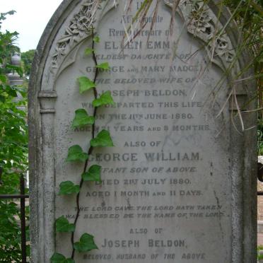 BELDON Joseph -1925 &amp; Ellen Emma MADGE -1880 :: BELDON Joseph -1880