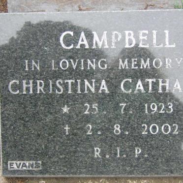 CAMPBELL Christina Catherina 1923-2002