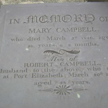 CAMPBELL Robert -1846 &amp; Mary -1846