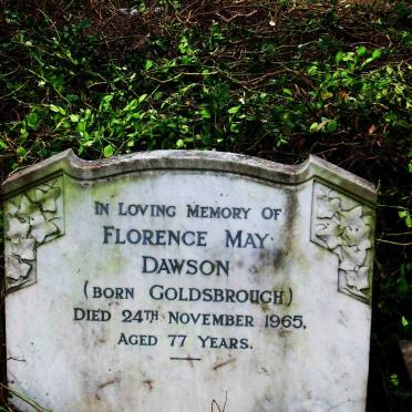 DAWSON Florence May nee GOLDSBROUGH -1965