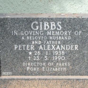 GIBBS Peter Alexander 1938-1990